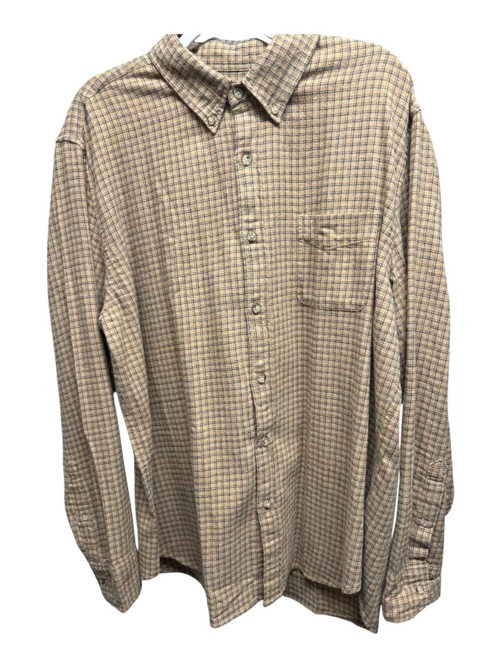 NWT Men’s J.Crew Plaid Cotton Flannel Button-Down Shirt XL GORPCORE FALL FASHION
